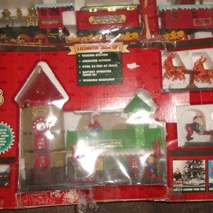 Toy State train set North Pole animated 0-G scale